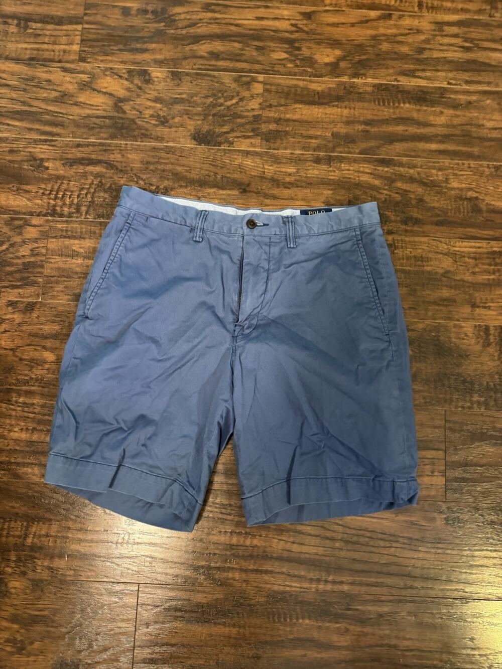 Polo Ralph Lauren stretch classic fit Men’s 8 Inch Chino shorts Size 32 Blue